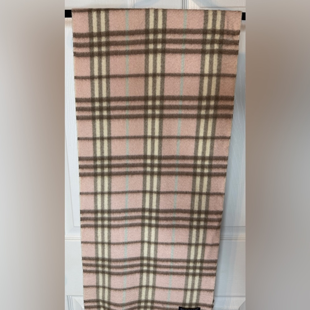 Burberry Cashmere Pink, Tan, Brown Scarf - Picture 2 of 8